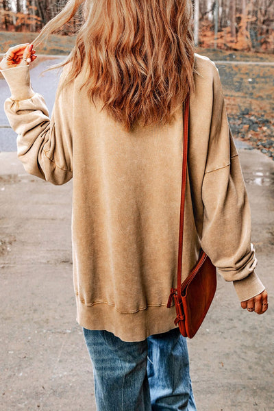 Women's Puff Sleeve Knit Blouse with Ruched Shoulders made for easy styling and wardrobe coordination, with premium-like structure and finish.