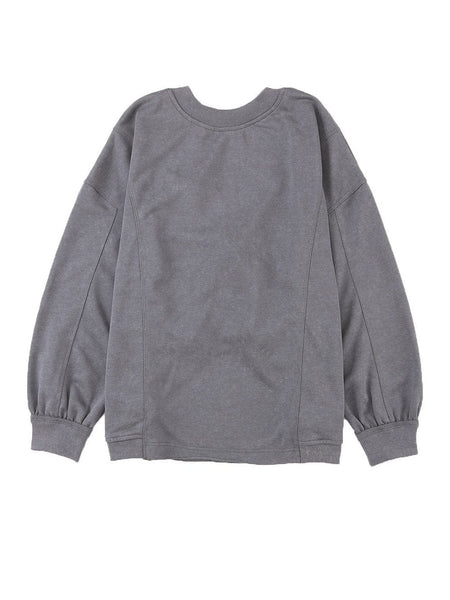 Women's Puff Sleeve Knit Blouse with Ruched Shoulders made for easy styling and wardrobe coordination, with premium-like structure and finish.