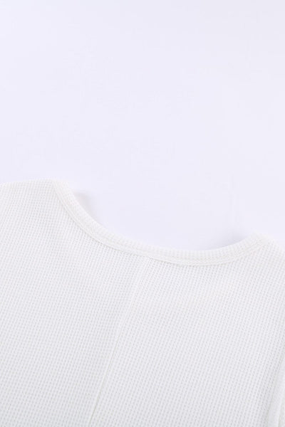 Solid Round Neck Sleeveless Top Vest