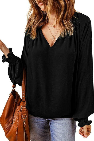 Elegant Long Sleeve Ruffle Blouse with practical styling and dependable silhouette control.