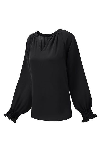 Elegant Long Sleeve Ruffle Blouse with practical styling and dependable silhouette control.