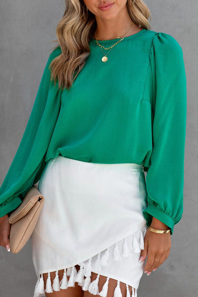 Elegant Long Sleeve Ruffle Blouse with practical styling and dependable silhouette control.