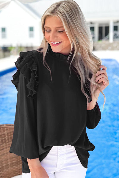 Women's Trendy Ruffle Top in Blouses & Shirts