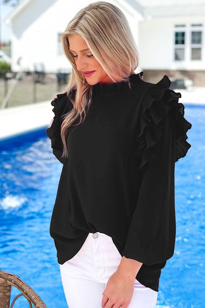 Women's Trendy Ruffle Top in Blouses & Shirts