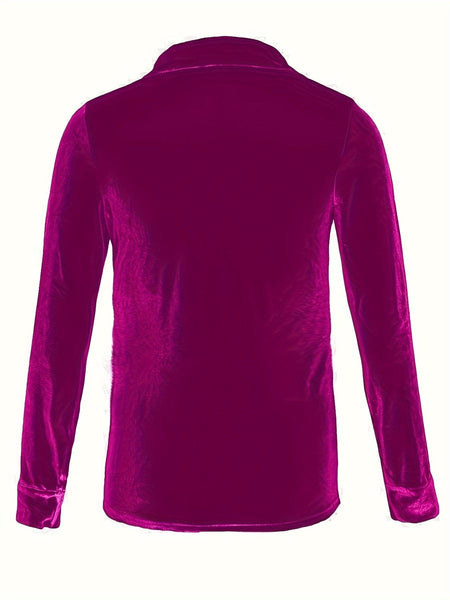 Solid Versatile Button Dual Pockets Long Sleeve T-Shirt