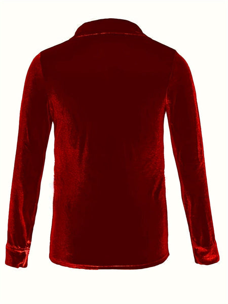 Solid Versatile Button Dual Pockets Long Sleeve T-Shirt