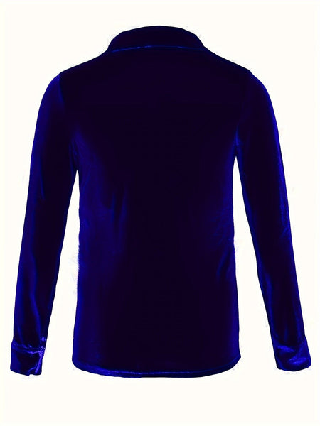 Solid Versatile Button Dual Pockets Long Sleeve T-Shirt