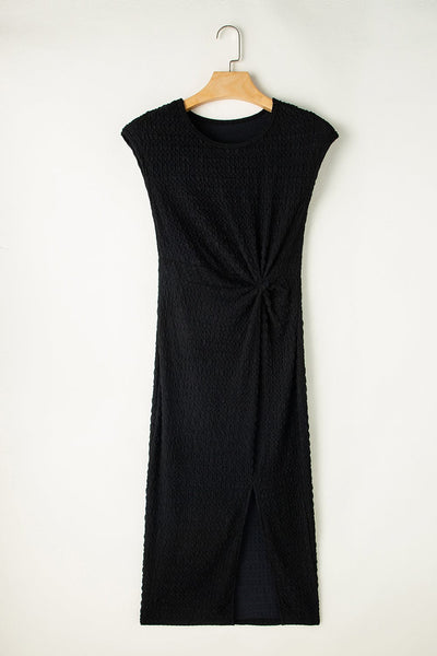 Short Sleeve Round Neck Printed Face Dress