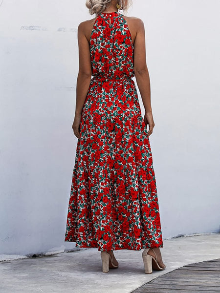 Sophisticated Printed Halter Neck Dresses