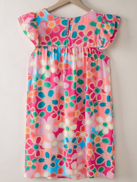 Floral Sleeveless Bodycon Dress