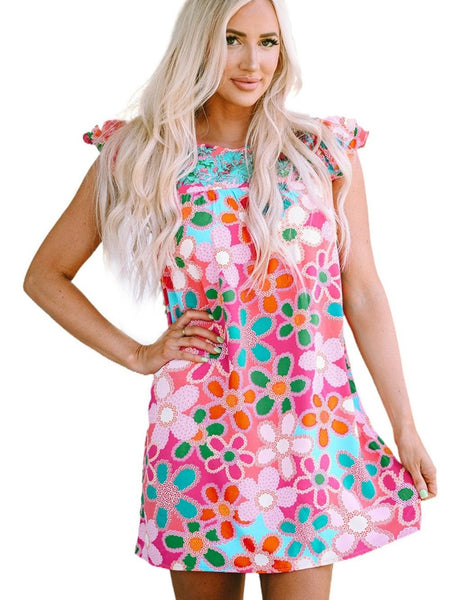 Floral Sleeveless Bodycon Dress