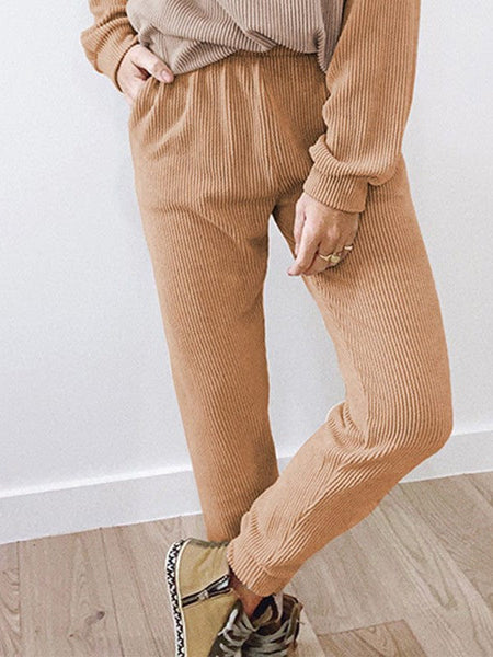 Street Trendy Women'S Two-Piece Set With Color Splicing Pants
