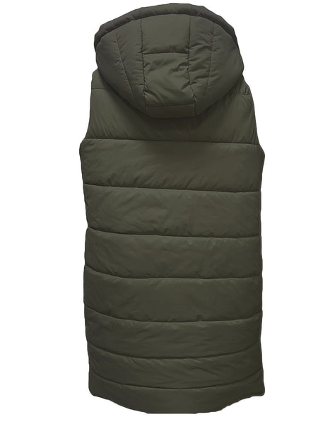 Stylish Sleeveless Hooded Chic Long Vest Coat