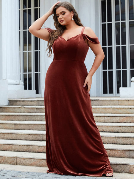Stylish Sleeveless Shimmery A Line Deep V Neck Bridesmaid Gowns