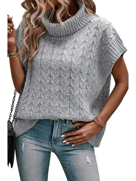 Stylish Textured Women'S Sweater With Loose Fit