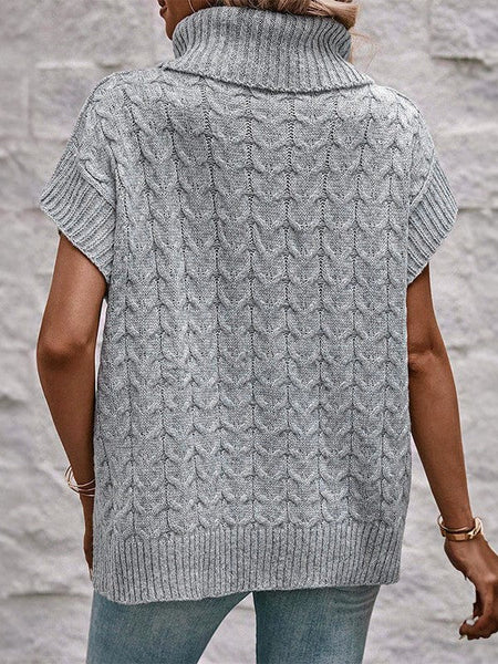 Stylish Textured Women'S Sweater With Loose Fit