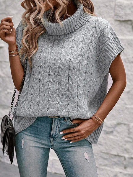 Stylish Textured Women'S Sweater With Loose Fit