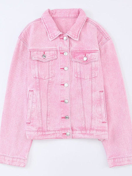Stylish Women'S Denim Jackets On Sale With Lapel Collar