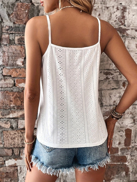 Summer Chic Lace V-Neck Tank Top