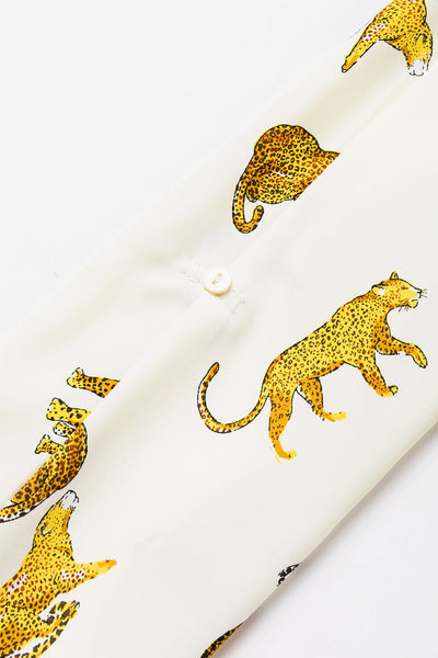 Women's Tempting Printed Lapel Single-Breasted Long-Sleeved Blouse