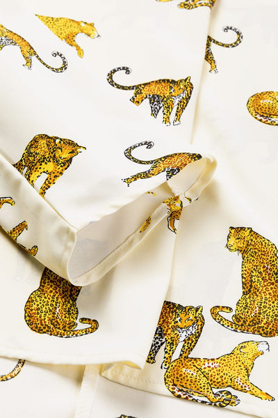 Leopard Print Button-Down Blouse with practical styling and dependable silhouette control.