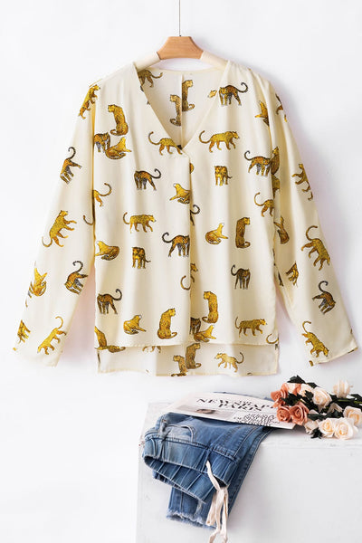 Dramatic Leopard Print Shirt
