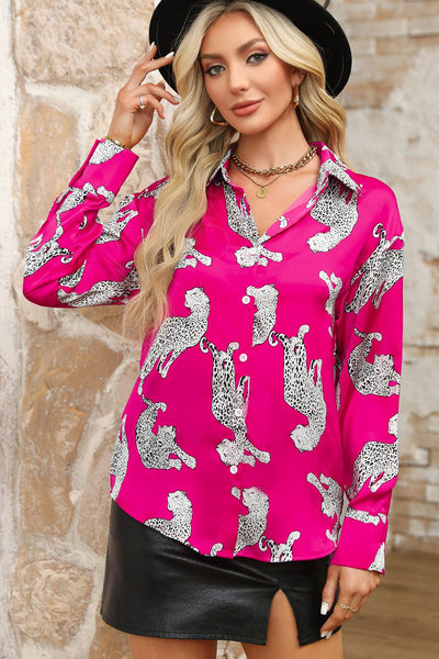 Dramatic Leopard Print Shirt