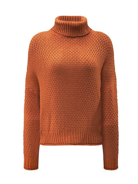 Relaxed Fit Turtleneck Knit Jumper