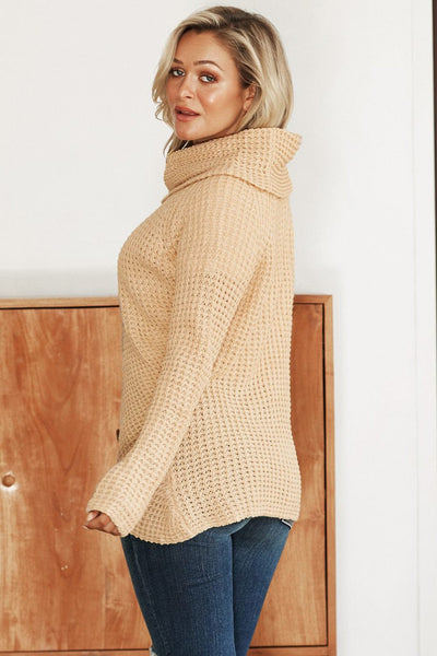 Women's Chunky Knit Turtleneck Pullover in Sweaters