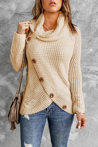 Women's Chunky Knit Turtleneck Pullover in Sweaters