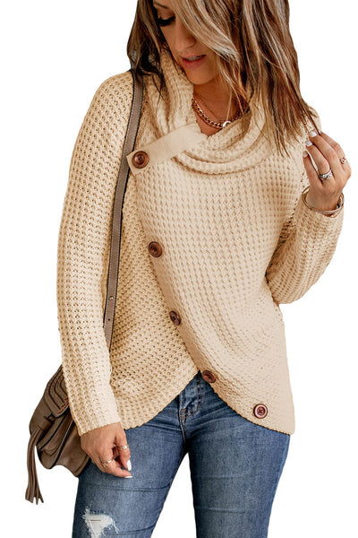 Women's Chunky Knit Turtleneck Pullover in Sweaters