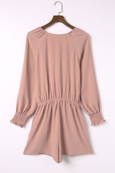 Round Neck Belted Long Sleeve Dress