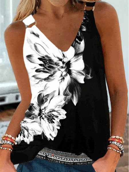 Women's Cross-Front Sleeveless Tank in Tank Tops