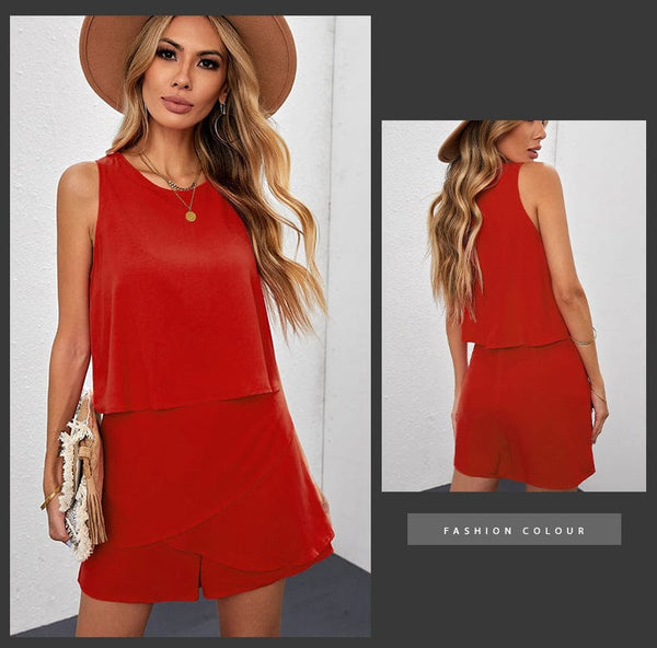 Versatile Tank and Shorts Set for Women