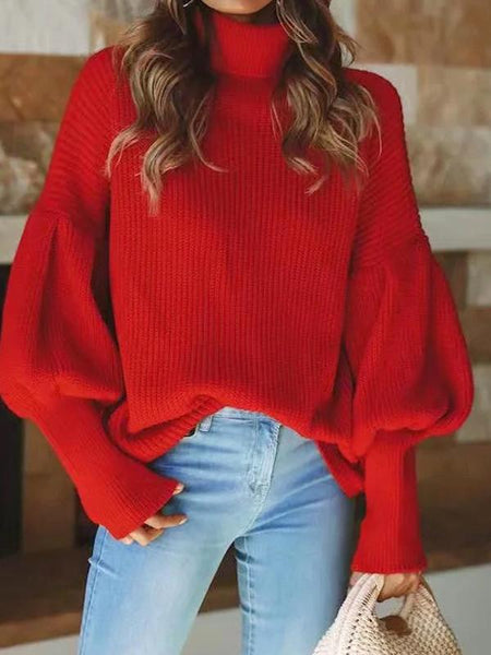 Christmas Turtleneck Knit Sweater