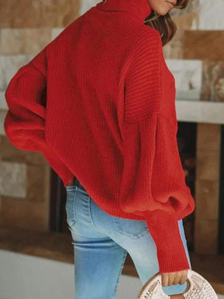 Women's Christmas Knit Turtleneck Sweater