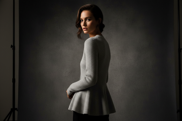Women's V-Neck Ribbed Peplum Button-Down Cardigan Sweater made for easy styling and wardrobe coordination, with premium-like structure and finish.
