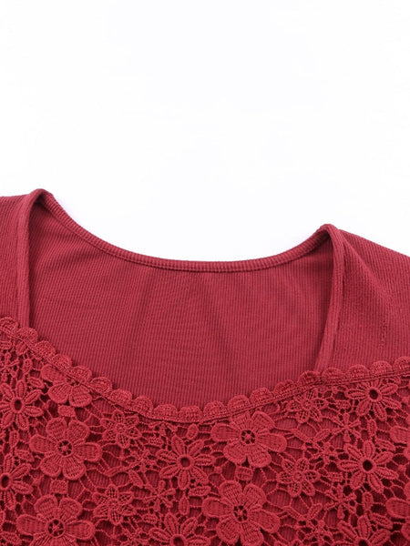 V-Neck Printed Casual Blouse with Long Sleeves