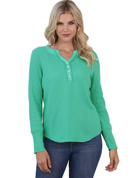 Women's Versatile Fashion Waffle Pullover For Trendy Women