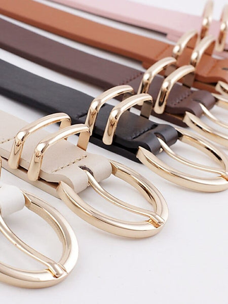 Versatile PU Leather Belt with Prong Buckle and D-ring