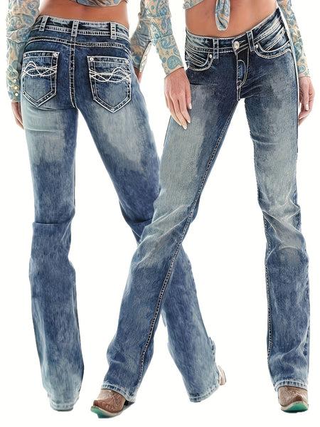 Women's Bootcut Jeans made for easy styling and wardrobe coordination, with premium-like structure and finish.