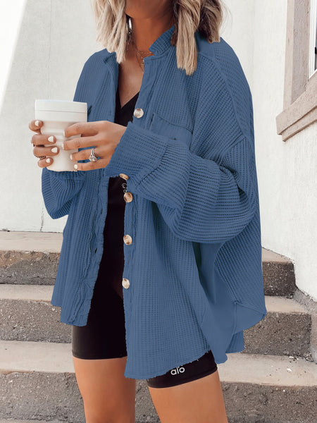 Women's Open-Front Cable Knit Longline Cardigan Coat