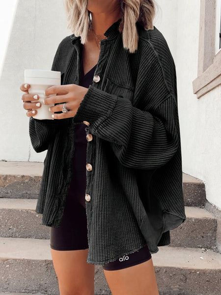 Women's Open-Front Cable Knit Longline Cardigan Coat