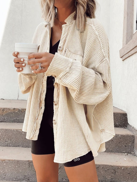 Women's Open-Front Cable Knit Longline Cardigan Coat