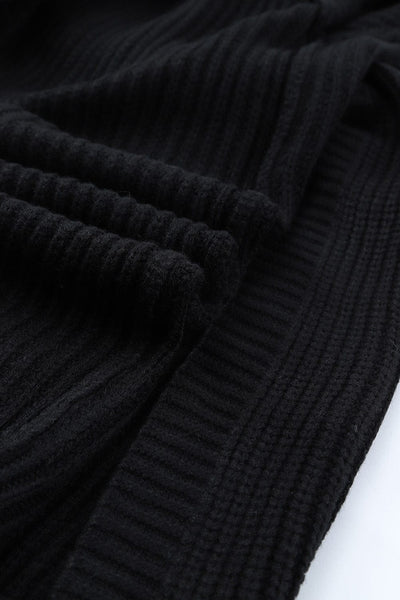 Women's Open-Front Cable Knit Longline Cardigan Coat