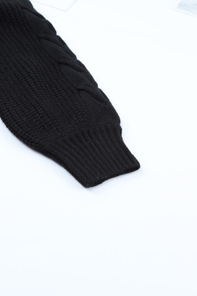 Women's Open-Front Cable Knit Longline Cardigan Coat