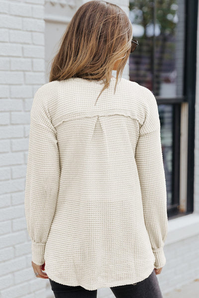 Women's Open-Front Cable Knit Longline Cardigan Coat