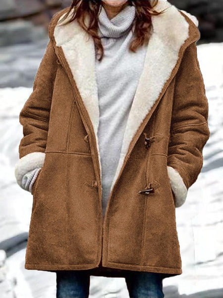 Trendy Sherpa-Lined Denim Coat