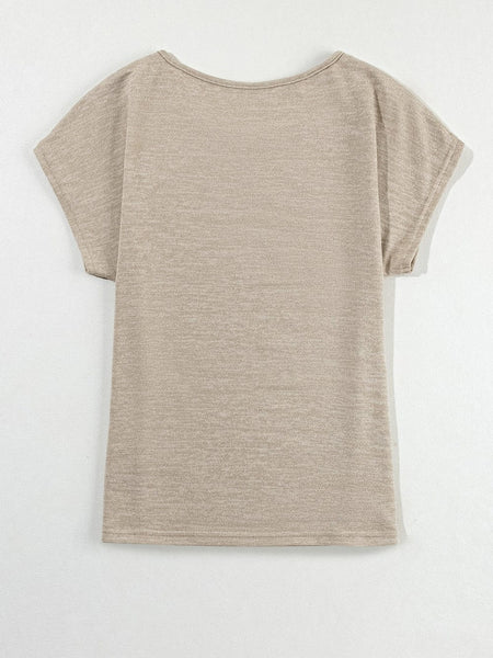 Western Cowboy RODEO Smoke Gray Graphic Batwing Sleeve T-Shirt
