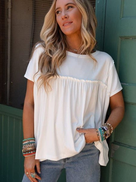 Festive Plus Size Colorblock Gingham Print V-Neck Criss Cross Top